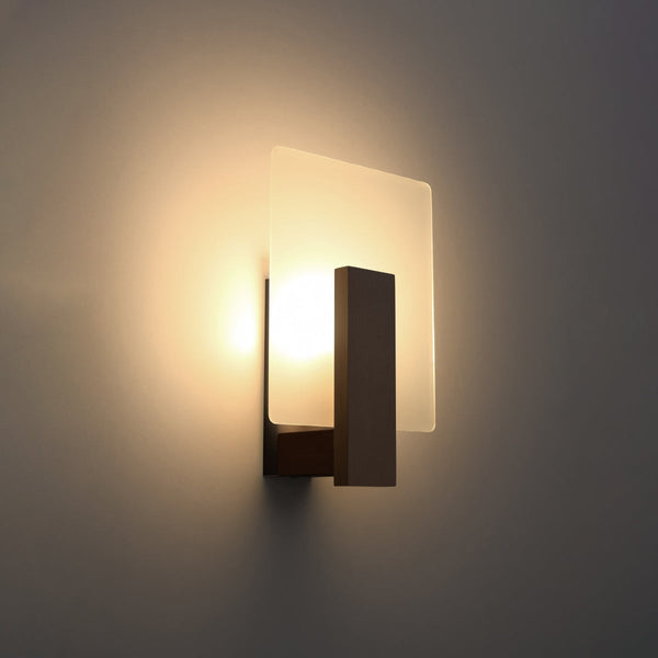 Wandleuchte Lappo Led Wenge Holzoptik Modern Design-Leuchtezauber
