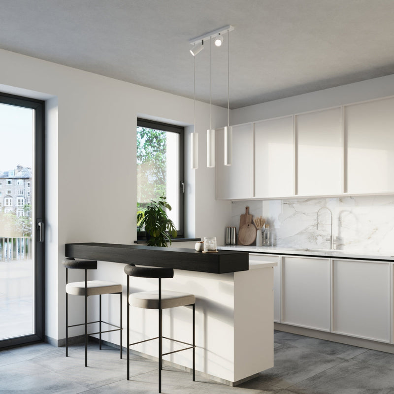 Hängeleuchte Ring 3-flammig Weiß – Klar & Zeitlos-Leuchtezauber