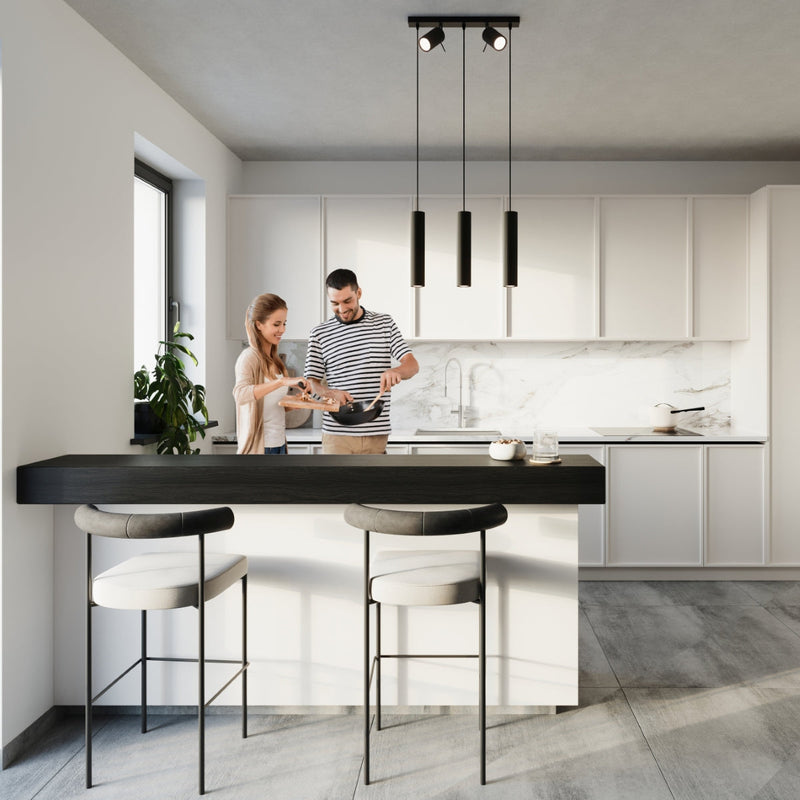 Hängeleuchte Ring 3-flammig Schwarz – Modern & Minimal-Leuchtezauber