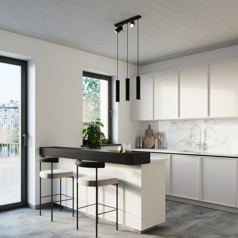 Hängeleuchte Ring 3-flammig Schwarz – Modern & Minimal-Leuchtezauber