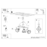 Deckenleuchte Artemis 3 Weiß Elegante 3-Flammige Deckenlampe Mit Schwenkbaren Köpfen-Leuchtezauber