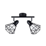 Deckenleuchte Artemis 2 Schwarz Elegante 2-Flammige Lampe Mit Ausrichtbaren Spots-Leuchtezauber