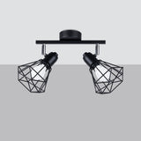Deckenleuchte Artemis 2 Schwarz Elegante 2-Flammige Lampe Mit Ausrichtbaren Spots-Leuchtezauber