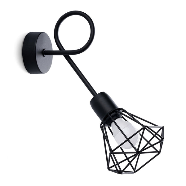 Wandleuchte Artemis 1S Schwarz Led Metall Design Modern-Leuchtezauber