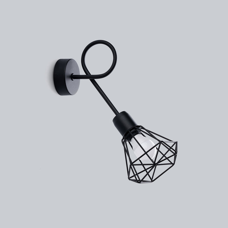 Wandleuchte Artemis 1S Schwarz Led Metall Design Modern-Leuchtezauber