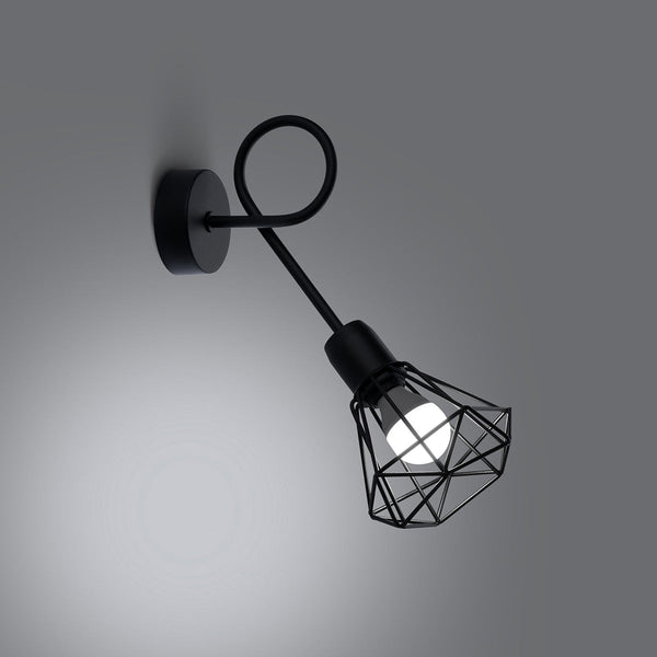 Wandleuchte Artemis 1S Schwarz Led Metall Design Modern-Leuchtezauber