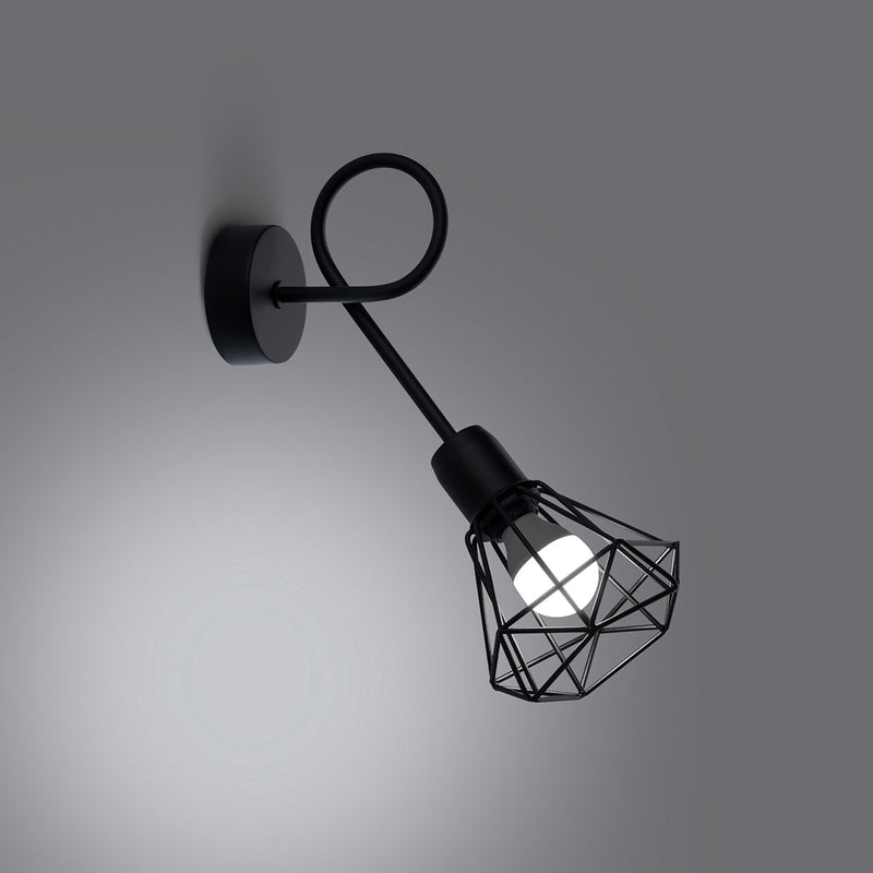 Wandleuchte Artemis 1S Schwarz Led Metall Design Modern-Leuchtezauber