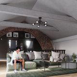 Kronleuchter Artemis 3-flammig Schwarz – Elegant & Zeitlos-Leuchtezauber