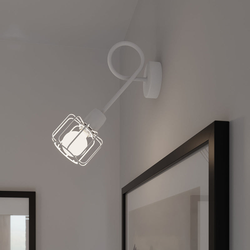 Led Wandleuchte Beluci 1 Weiß Metall Modern Design-Leuchtezauber