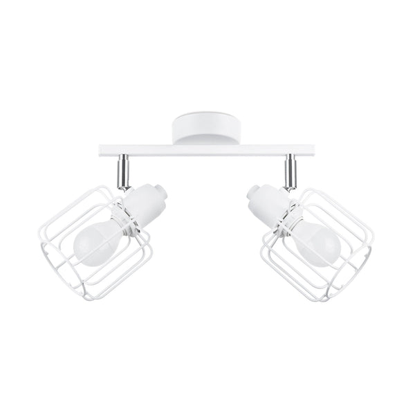 Deckenleuchte Beluci 2 Weiß Dezente 2-Flammige Deckenlampe Mit Hellem Finish-Leuchtezauber