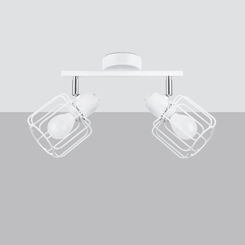 Deckenleuchte Beluci 2 Weiß Dezente 2-Flammige Deckenlampe Mit Hellem Finish-Leuchtezauber