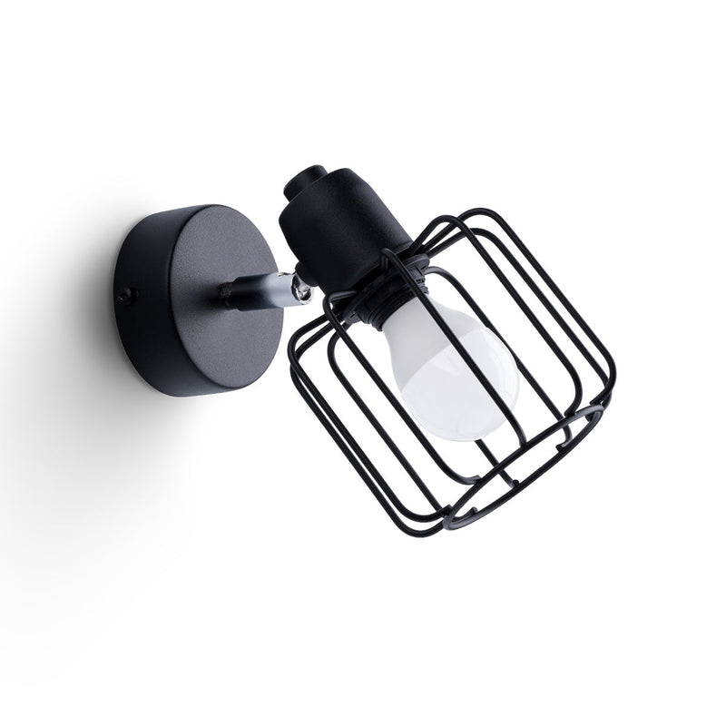 Wandleuchte Beluci 1 Schwarz Led Modernes Design-Leuchtezauber