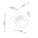 Wandleuchte Beluci 1 Schwarz Led Modernes Design-Leuchtezauber