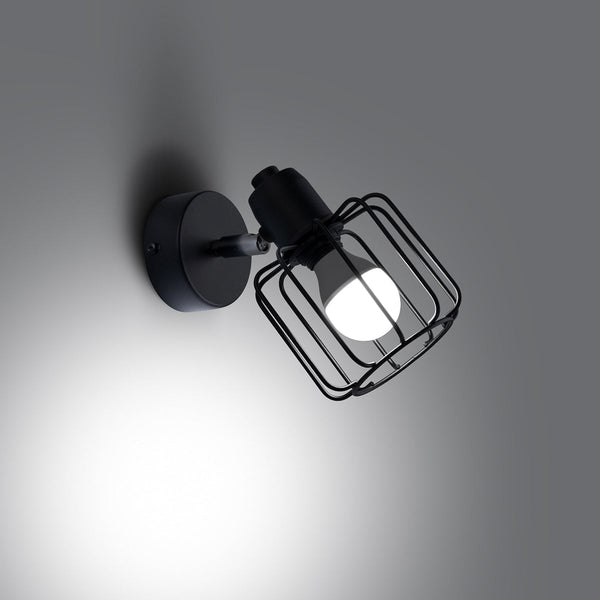 Wandleuchte Beluci 1 Schwarz Led Modernes Design-Leuchtezauber