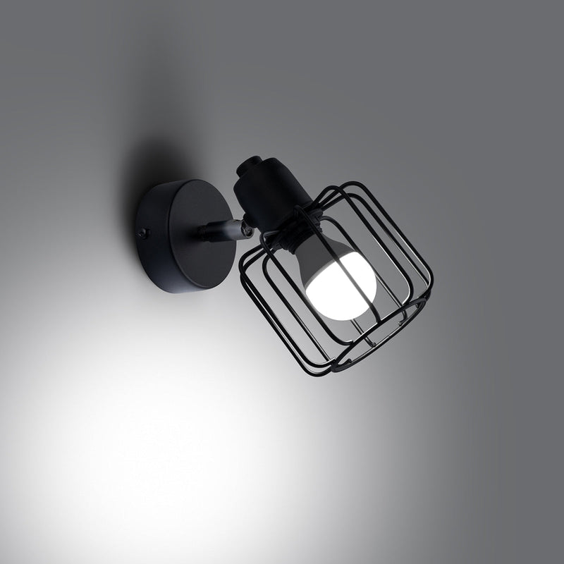 Wandleuchte Beluci 1 Schwarz Led Modernes Design-Leuchtezauber