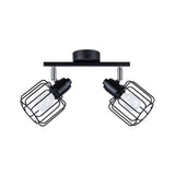 Deckenleuchte Beluci 2 Schwarz Moderne 2-Flammige Deckenlampe Mit Drehbaren Spots-Leuchtezauber