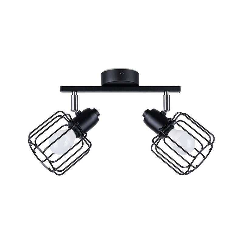 Deckenleuchte Beluci 2 Schwarz Moderne 2-Flammige Deckenlampe Mit Drehbaren Spots-Leuchtezauber