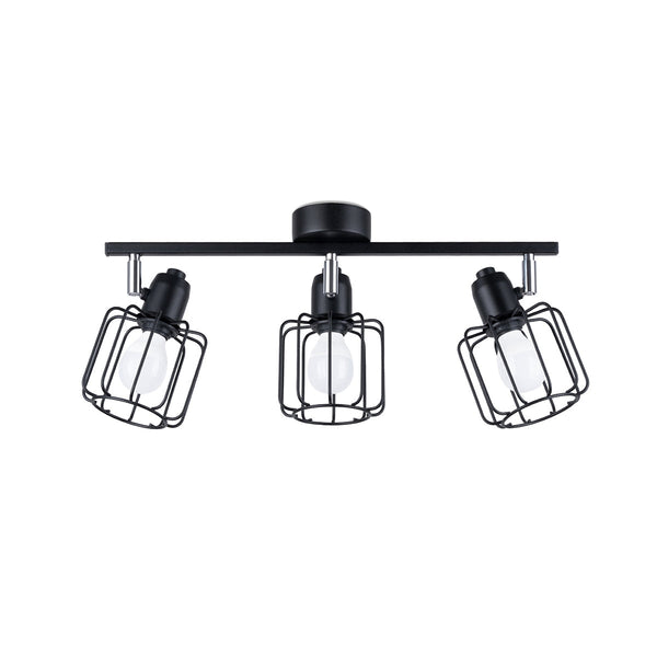 Deckenleuchte Beluci 3 Schwarz Elegante Deckenlampe Mit 3 Leuchtköpfen In Schwarz-Leuchtezauber