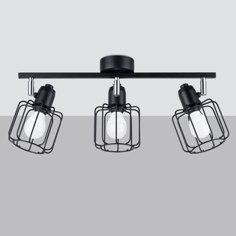 Deckenleuchte Beluci 3 Schwarz Elegante Deckenlampe Mit 3 Leuchtköpfen In Schwarz-Leuchtezauber