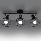 Deckenleuchte Beluci 3 Schwarz Elegante Deckenlampe Mit 3 Leuchtköpfen In Schwarz-Leuchtezauber