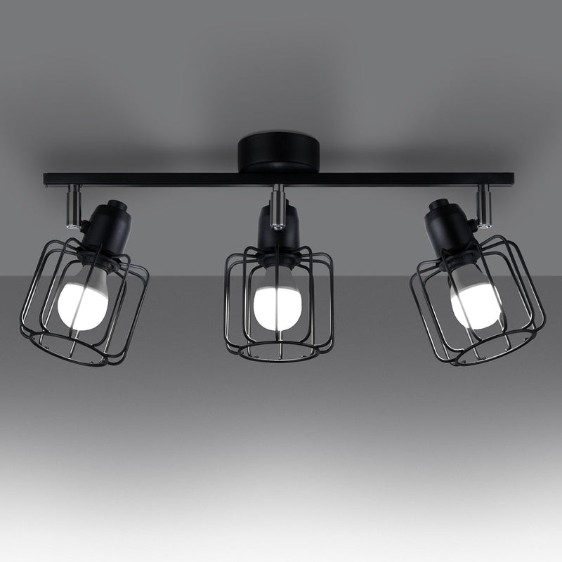 Deckenleuchte Beluci 3 Schwarz Elegante Deckenlampe Mit 3 Leuchtköpfen In Schwarz-Leuchtezauber