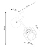 Led Wandleuchte Beluci 1S Schwarz Metall Design-Leuchtezauber