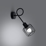Led Wandleuchte Beluci 1S Schwarz Metall Design-Leuchtezauber