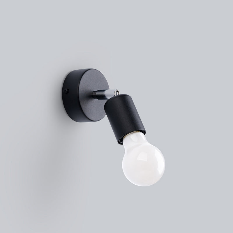Wandleuchte Fornes 1 Schwarz Modern Led Metall Design-Leuchtezauber