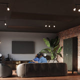 Deckenleuchte Fornes 3 Schwarz Stilvolle 3-Flammige Lampe Mit Zylindrischem Design-Leuchtezauber