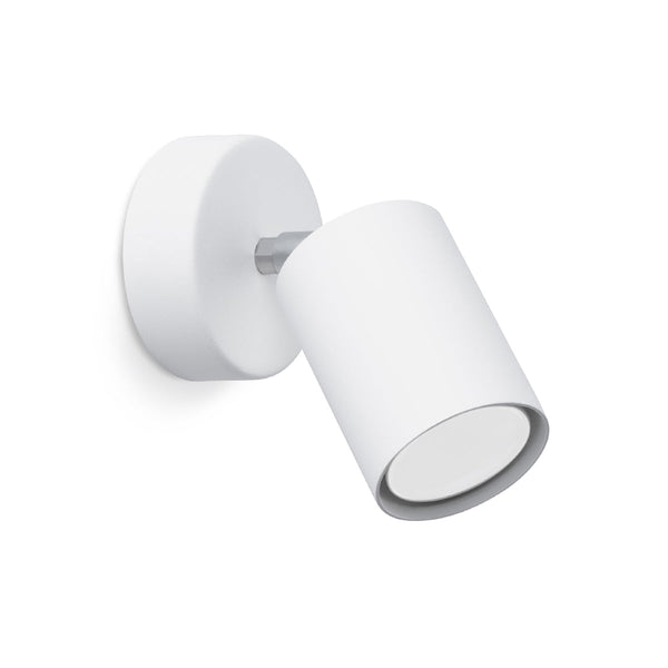Moderne Led Wandleuchte Lemmi 1 Weiß Metall Design-Leuchtezauber