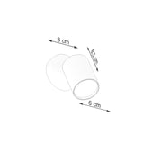 Moderne Led Wandleuchte Lemmi 1 Weiß Metall Design-Leuchtezauber