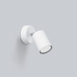 Moderne Led Wandleuchte Lemmi 1 Weiß Metall Design-Leuchtezauber