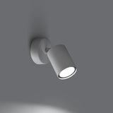 Moderne Led Wandleuchte Lemmi 1 Weiß Metall Design-Leuchtezauber
