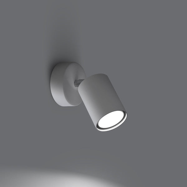 Moderne Led Wandleuchte Lemmi 1 Weiß Metall Design-Leuchtezauber