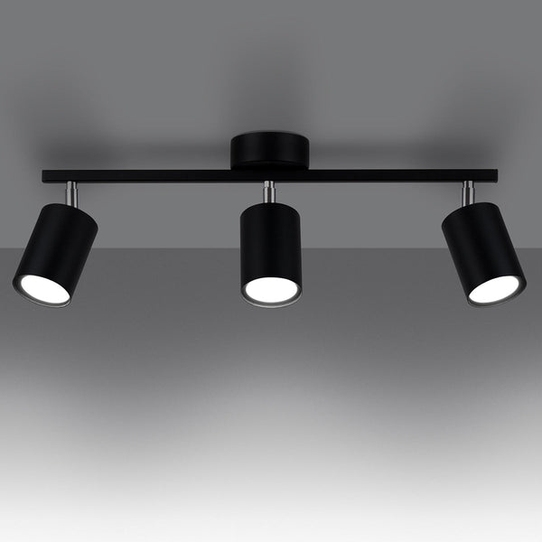 Deckenleuchte Lemmi 3 Schwarz Moderne 3-Flammige Deckenleuchte In Schwarz Matt-Leuchtezauber