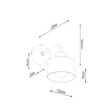 Wandleuchte Savar 1 Schwarz Up-&-Down-Wandlampe – Kompakt & Kontrastreich-Leuchtezauber