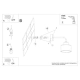 Wandleuchte Savar 1 Schwarz Up-&-Down-Wandlampe – Kompakt & Kontrastreich-Leuchtezauber