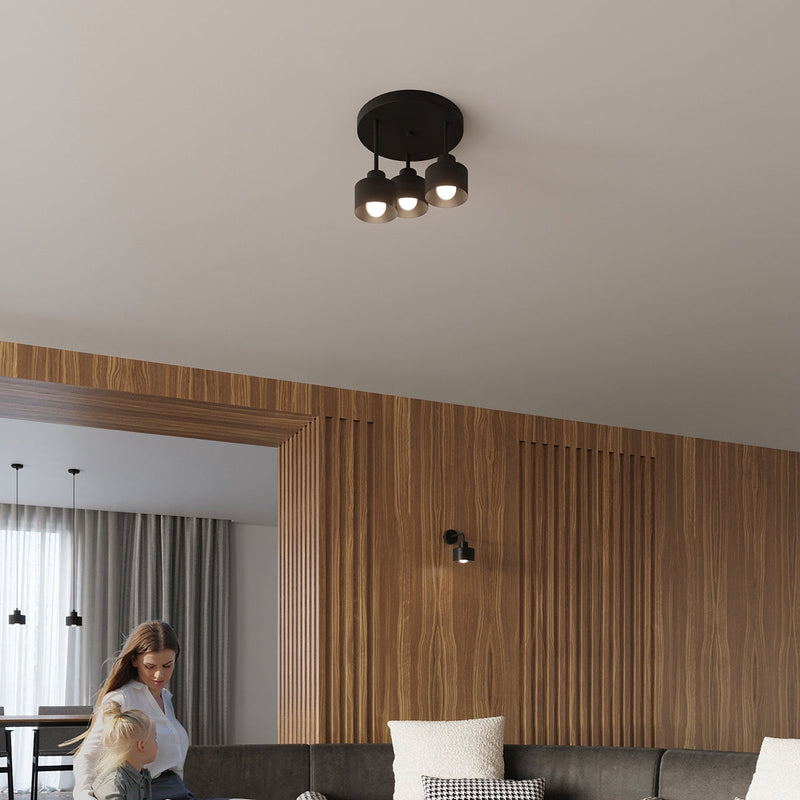 Wandleuchte Savar 1 Schwarz Up-&-Down-Wandlampe – Kompakt & Kontrastreich-Leuchtezauber