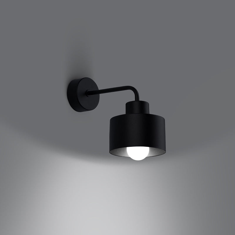 Wandleuchte Savar 1 Schwarz Up-&-Down-Wandlampe – Kompakt & Kontrastreich-Leuchtezauber