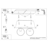 Deckenleuchte Titran 2 Weiß Stilvolle 2-Flammige Deckenleuchte In Mattem Weiß-Leuchtezauber