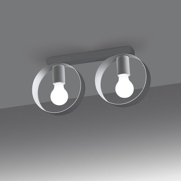 Deckenleuchte Titran 2 Weiß Stilvolle 2-Flammige Deckenleuchte In Mattem Weiß-Leuchtezauber