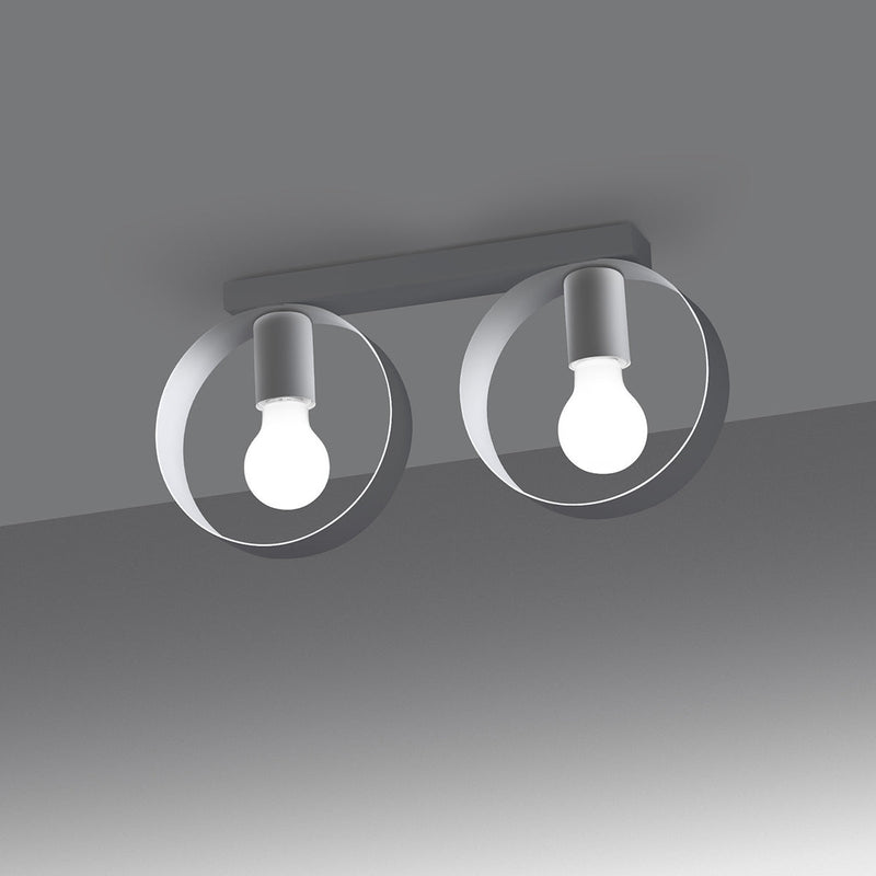 Deckenleuchte Titran 2 Weiß Stilvolle 2-Flammige Deckenleuchte In Mattem Weiß-Leuchtezauber