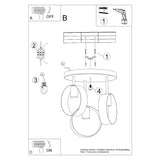 Deckenleuchte Titran 3 Weiß Moderne 3-Flammige Lampe Mit Zylindrischem Design-Leuchtezauber