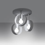 Deckenleuchte Titran 3 Weiß Moderne 3-Flammige Lampe Mit Zylindrischem Design-Leuchtezauber