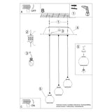 Hängeleuchte Alino 3-flammig Schwarz – Modern & Schlank-Leuchtezauber
