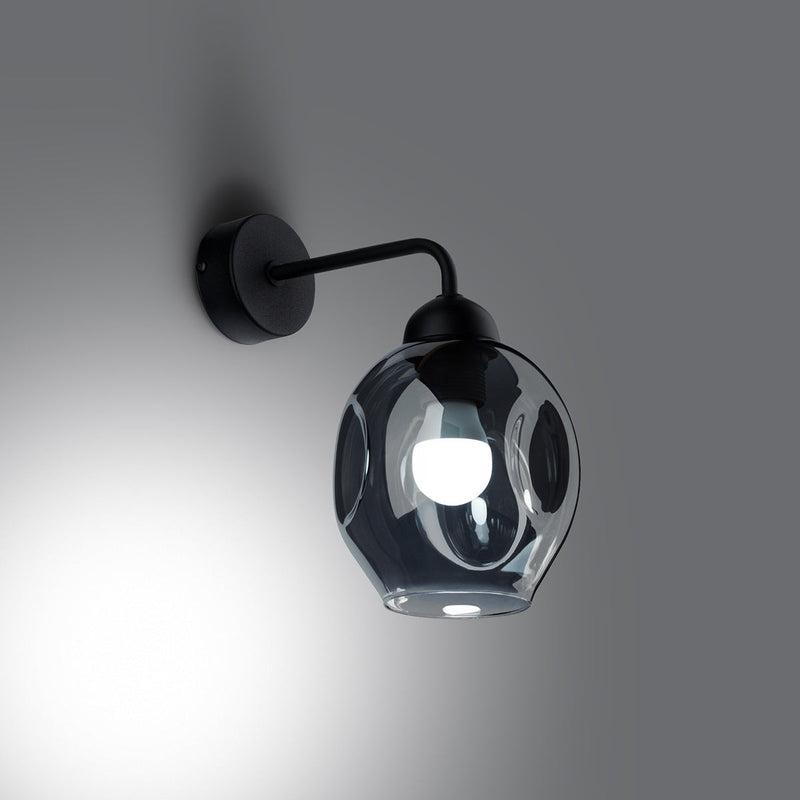 Wandleuchte Fillan 1 Schwarz Schlichte Schwarze Wandlampe – Modern & Funktional-Leuchtezauber