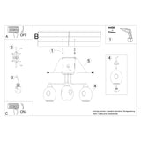 Kronleuchter Fillan 3-flammig Schwarz – Elegant & Kompakt-Leuchtezauber