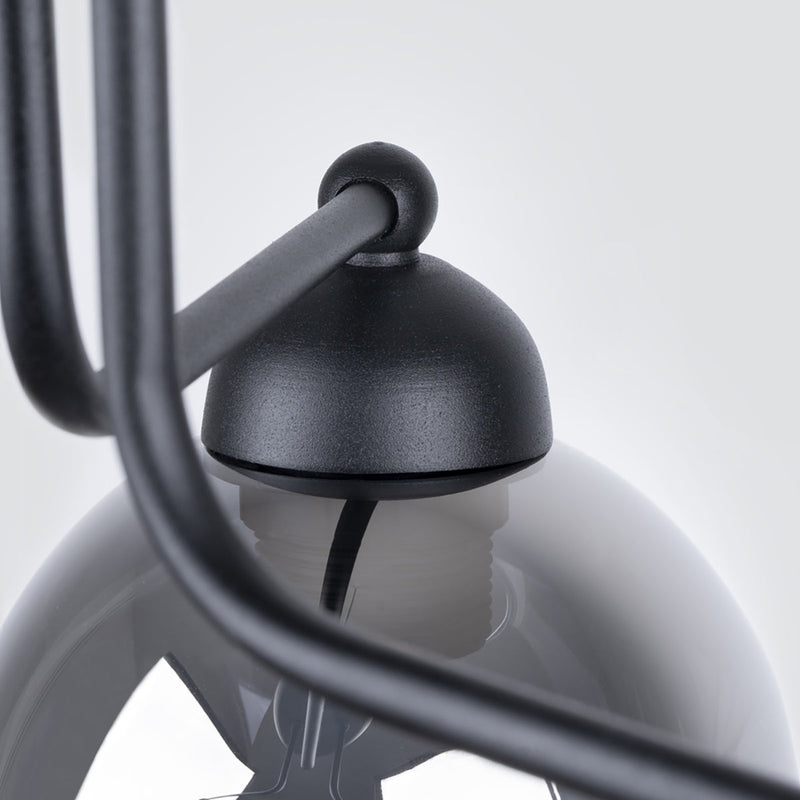 Kronleuchter Fillan 3-flammig Schwarz – Elegant & Kompakt-Leuchtezauber