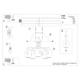 Kronleuchter Fillan 5-flammig Schwarz – Klassisch & Edel-Leuchtezauber