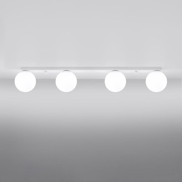 Deckenleuchte Yoli 4 Weiß Stilvolle 4-Flammige Spotleuchte Für Große Räume-Leuchtezauber